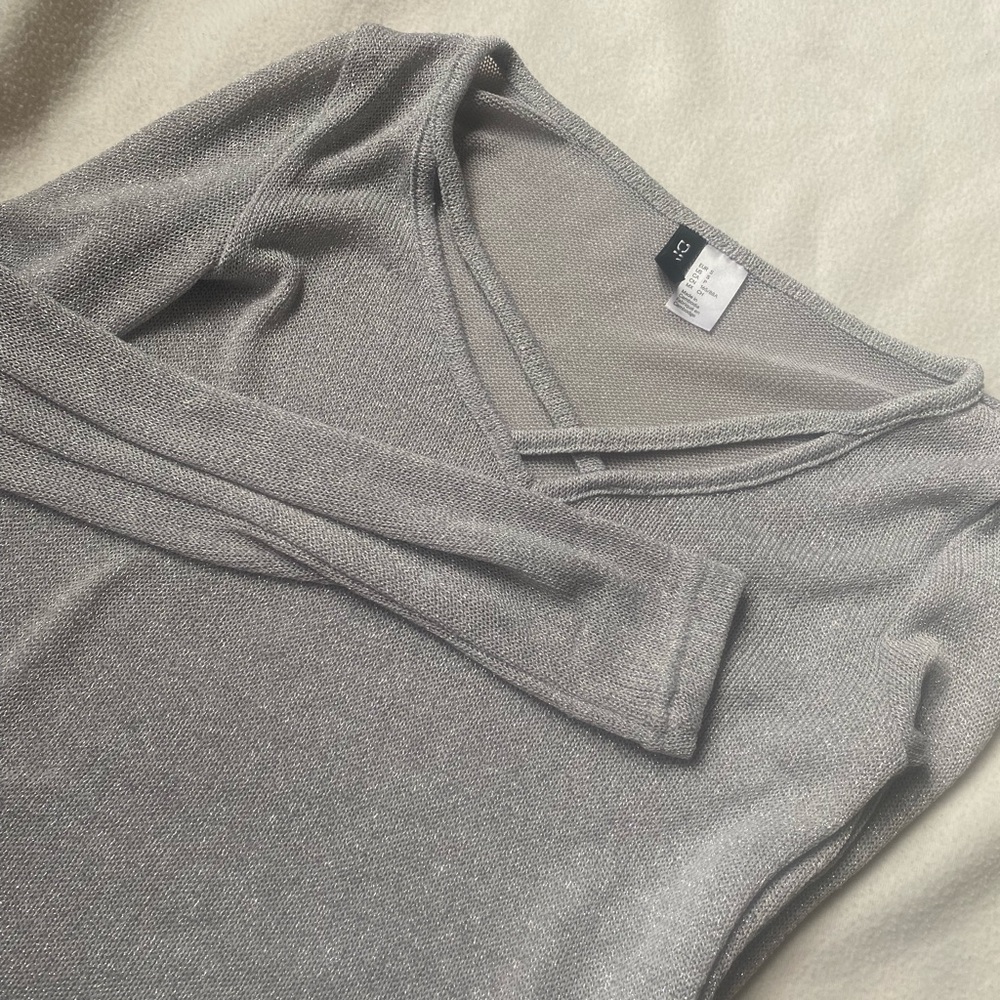 H&M Divided Sparkly Crop Top